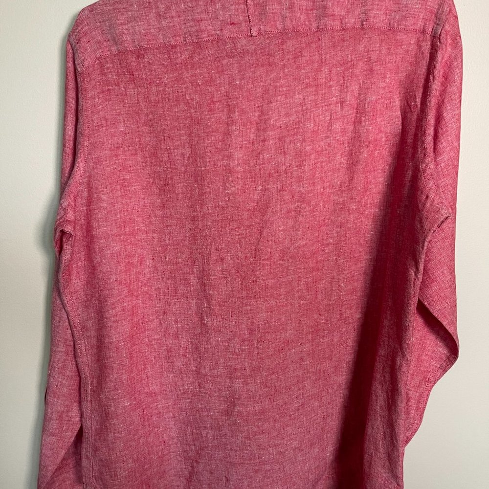 Banana Republic Men's Camden Fit Long Sleeve Button Up | Color: Red | Size: M - Picture 6 of 6